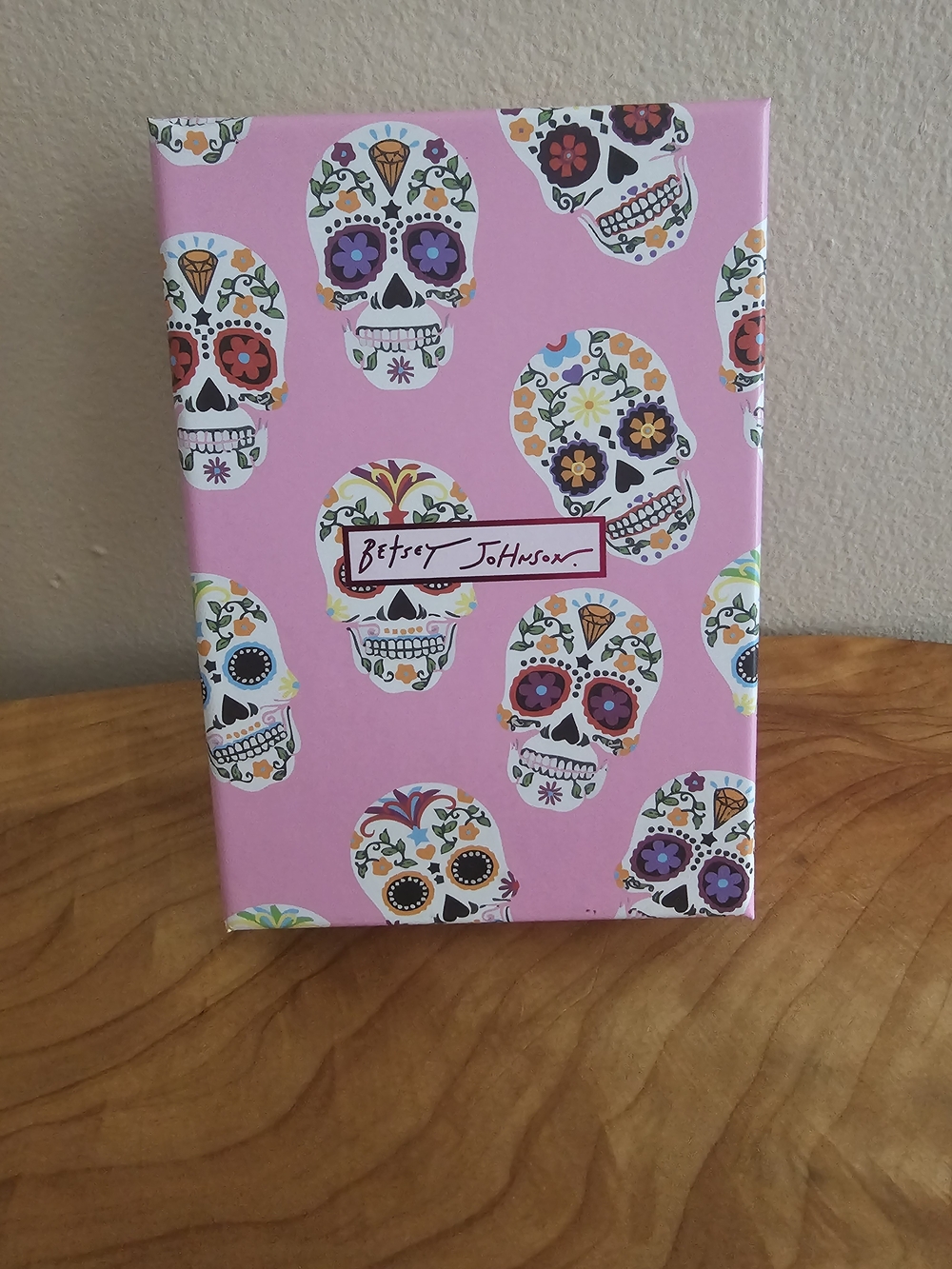 Betsey Johnson Gold-Tone Multi-Color Skull & Flower Charm Bracelet - Picture 3 of 7